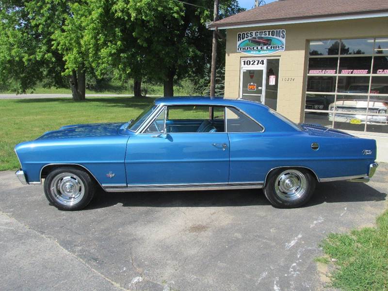 1966 Chevrolet Nova for sale at Ross Customs Muscle Cars LLC in Goodrich MI