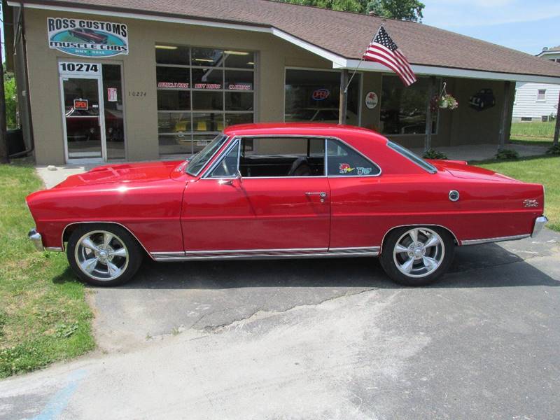 1966 Chevrolet Nova for sale at Ross Customs Muscle Cars LLC in Goodrich MI