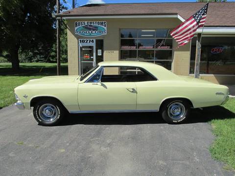1966 Chevrolet Chevelle Malibu for sale at Ross Customs Muscle Cars LLC in Goodrich MI