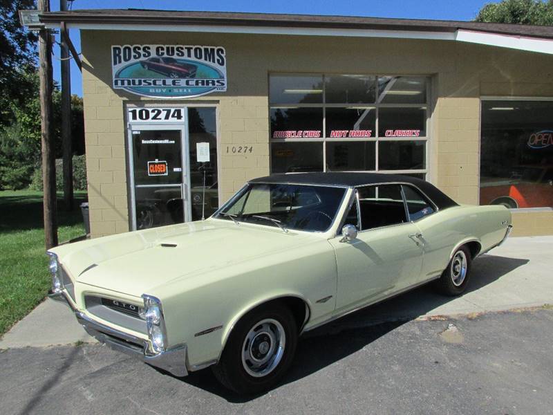 1966 Pontiac GTO for sale at Ross Customs Muscle Cars LLC in Goodrich MI