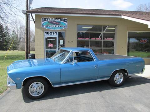1966 Chevrolet El Camino for sale at Ross Customs Muscle Cars LLC in Goodrich MI