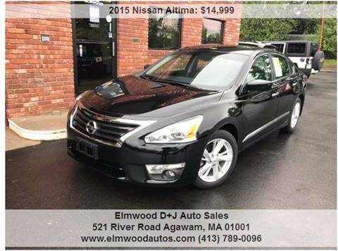 2015 Nissan Altima for sale at Elmwood D+J Auto Sales in Agawam MA