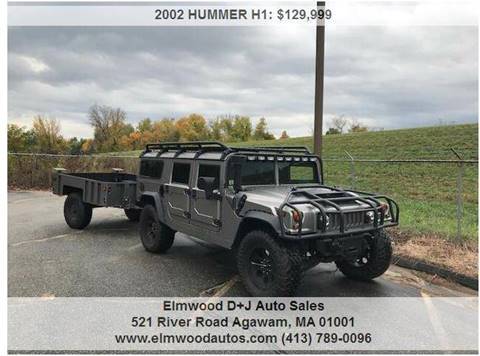 2002 HUMMER H1 for sale at Elmwood D+J Auto Sales in Agawam MA