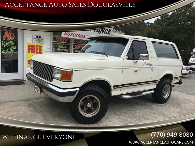 Custom Auto Sales >> 1989 Ford Bronco 2dr Custom 4wd Suv In Douglasville Ga Custom Auto Sales >> 1989 Ford Bronco 2dr Custom 4wd Suv In Douglasville Ga