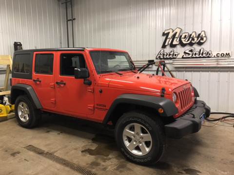 2015 Jeep Wrangler Unlimited for sale at NESS AUTO SALES in West Fargo ND