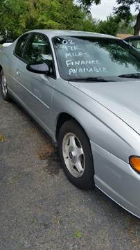 2002 Chevrolet Monte Carlo for sale at A&Q Auto Sales & Repair in Westland MI