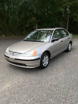 2001 Honda Civic for sale at Lou Rivers Used Cars in Palmer MA