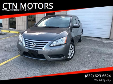 2015 Nissan Sentra for sale at CTN MOTORS in Houston TX