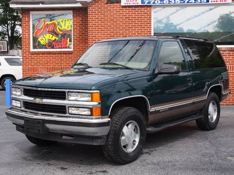 1996 Chevrolet Tahoe for sale at AMERICAN AUTO SALES LLC in Austell GA