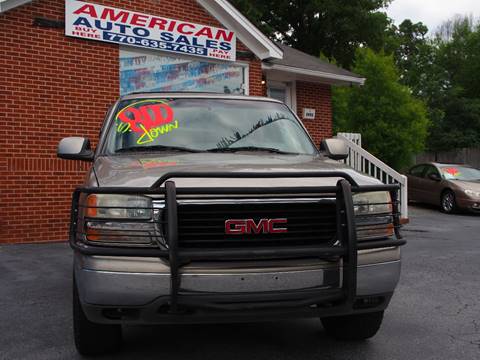 2001 GMC Yukon for sale at AMERICAN AUTO SALES LLC in Austell GA