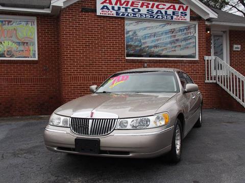 1999 Lincoln Town Car for sale at AMERICAN AUTO SALES LLC in Austell GA