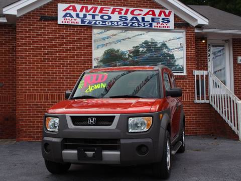 2004 Honda Element for sale at AMERICAN AUTO SALES LLC in Austell GA