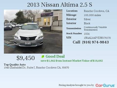 2013 Nissan Altima for sale at TOP QUALITY AUTO in Rancho Cordova CA