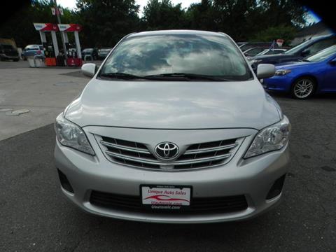 2013 Toyota Corolla for sale at Unique Auto Sales in Marshall VA