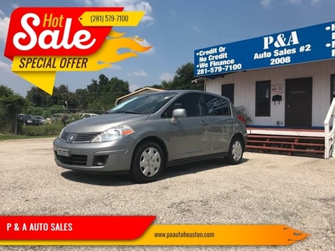 2008 Nissan Versa for sale at P & A AUTO SALES in Houston TX
