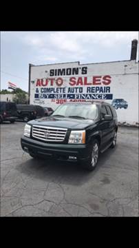 2002 Cadillac Escalade for sale at Simon's Auto Sales in Detroit MI