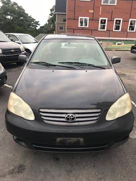 2003 Toyota Corolla for sale at Rosy Car Sales in West Roxbury MA