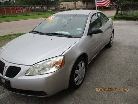2007 Pontiac G6 for sale at Paz Auto Sales in Houston TX