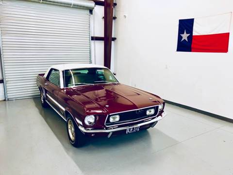 1968 Ford Mustang for sale at Top Gear Motorsports LLC in Houston TX