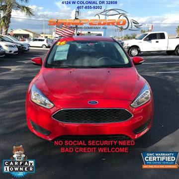 2016 Ford Focus for sale at SMC AUTO SALES in Orlando FL