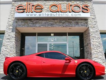 2011 Ferrari 458 Italia for sale at Elite Autos LLC in Jonesboro AR
