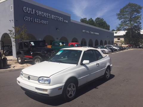 1999 Volkswagen Cabrio for sale at Gulf Shores Motors in Gulf Shores AL
