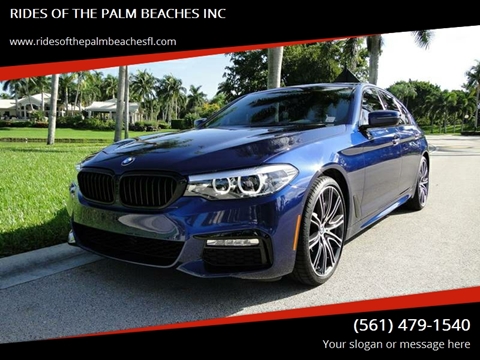 2018 BMW 5 Series for sale at RIDES OF THE PALM BEACHES INC in Boca Raton FL