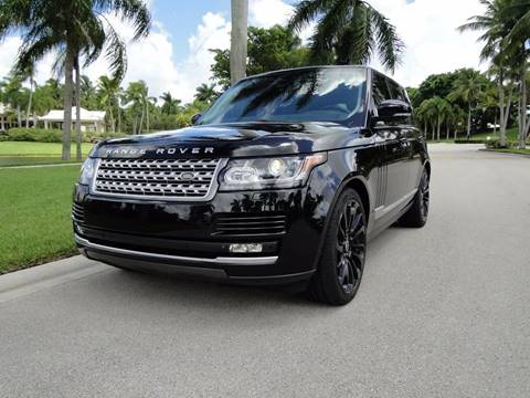 2015 Land Rover Range Rover for sale at RIDES OF THE PALM BEACHES INC in Boca Raton FL