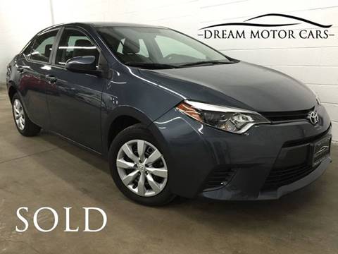 2016 Toyota Corolla for sale at Dream Motor Cars in Arlington Heights IL