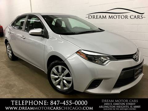 2015 Toyota Corolla for sale at Dream Motor Cars in Arlington Heights IL