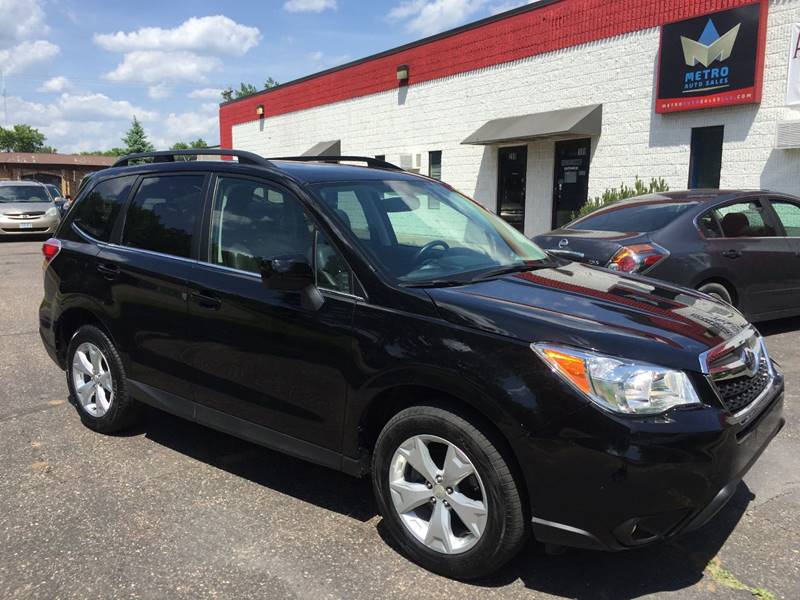 2015 Subaru Forester for sale at METRO AUTO SALES LLC in Blaine MN