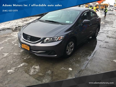 2015 Honda Civic for sale at Adams Motors INC. in Inwood NY