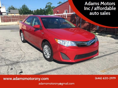 2012 Toyota Camry Hybrid for sale at Adams Motors INC. in Inwood NY