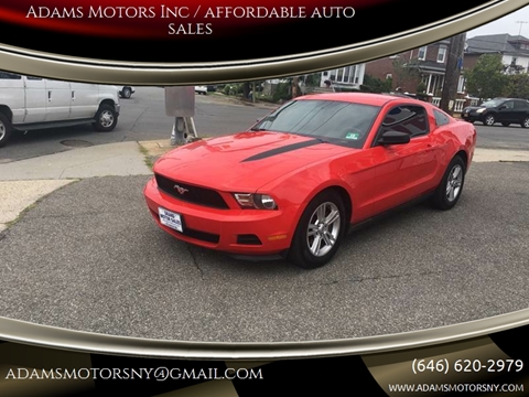 2012 Ford Mustang for sale at Adams Motors INC. in Inwood NY