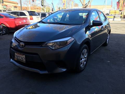 2014 Toyota Corolla for sale at MK Auto Wholesale in San Jose CA