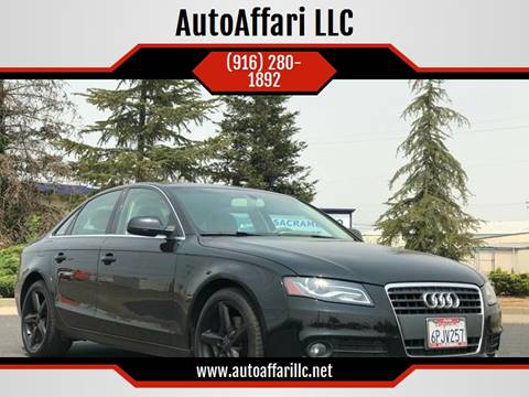 2011 Audi A4 for sale at AutoAffari LLC in Sacramento CA