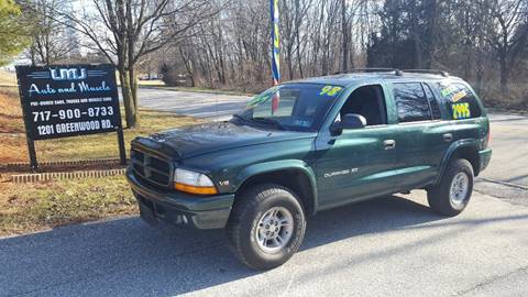 1998 Dodge Durango for sale at LMJ AUTO AND MUSCLE in York PA