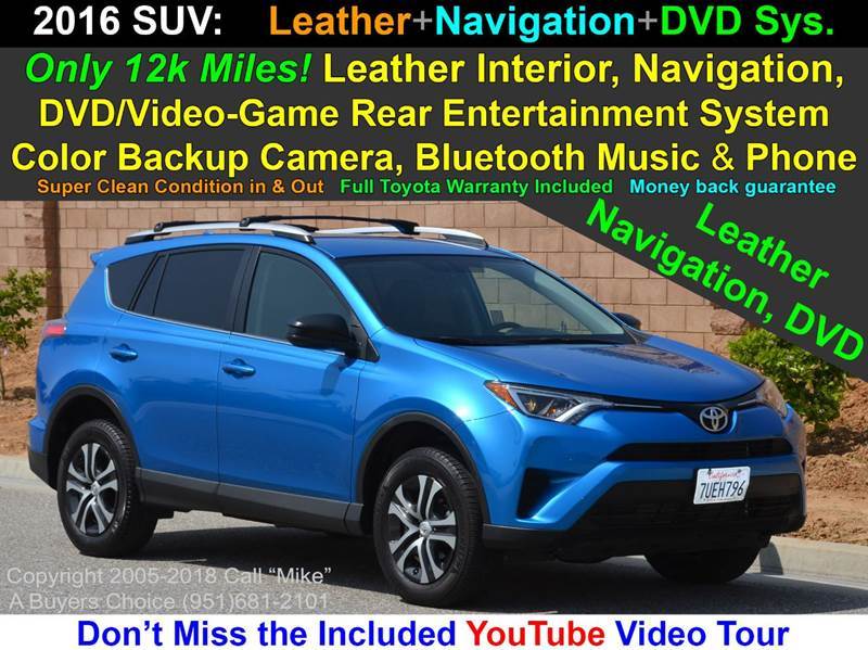 2016 Toyota RAV4 for sale at A Buyers Choice in Jurupa Valley CA