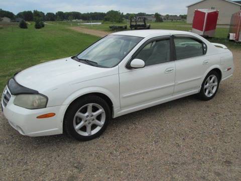 2002 Nissan Maxima for sale at SWENSON MOTORS in Gaylord MN