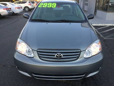 2003 Toyota Corolla for sale at Best Value Auto Service and Sales in Springfield MA