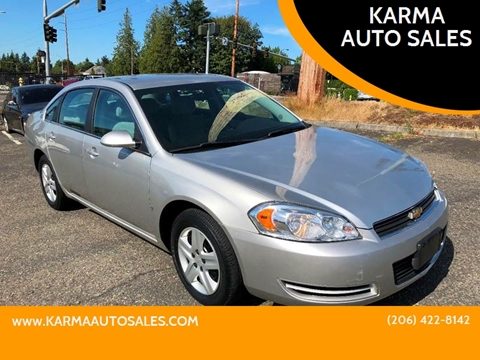 2008 Chevrolet Impala for sale at KARMA AUTO SALES in Federal Way WA