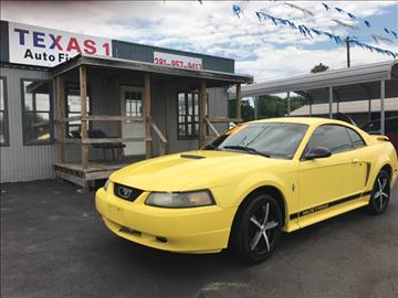 2002 Ford Mustang for sale at Texas 1 Auto Finance in Kemah TX