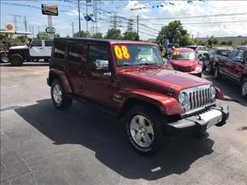 2008 Jeep Wrangler Unlimited for sale at Texas 1 Auto Finance in Kemah TX
