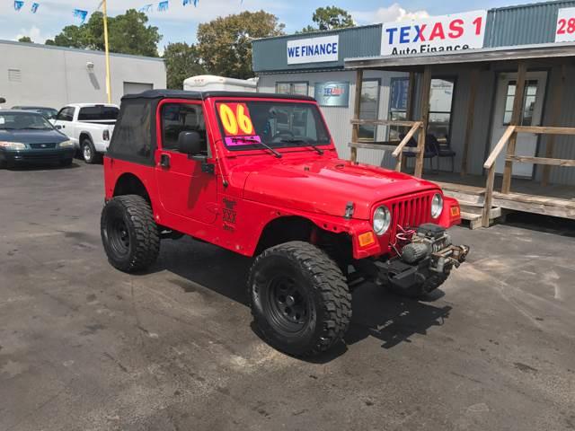 2006 Jeep Wrangler for sale at Texas 1 Auto Finance in Kemah TX