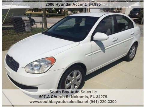 2006 Hyundai Accent for sale at South Bay Auto Sales llc in Nokomis FL