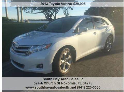 2013 Toyota Venza for sale at South Bay Auto Sales llc in Nokomis FL