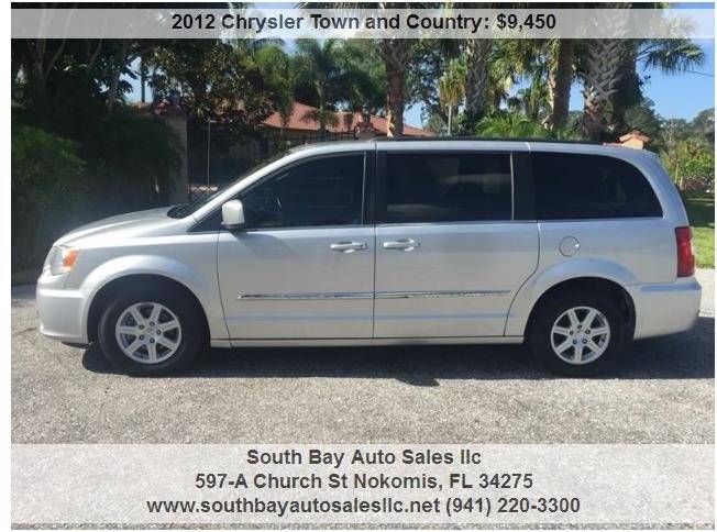 2012 Chrysler Town and Country for sale at South Bay Auto Sales llc in Nokomis FL