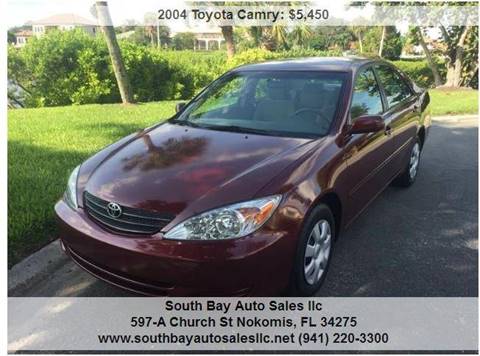 2004 Toyota Camry for sale at South Bay Auto Sales llc in Nokomis FL