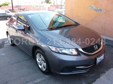 2013 Honda Civic for sale at WWW.COREY4CARS.COM / COREY J AN in Los Angeles CA