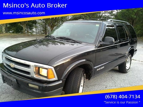 1996 Chevrolet Blazer for sale at Msinco's Auto Broker in Snellville GA